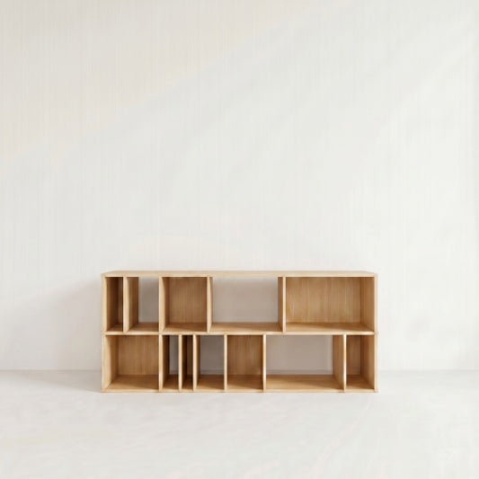 The Foundation 80 — Extra-Wide Modular Horizontal Bookshelf