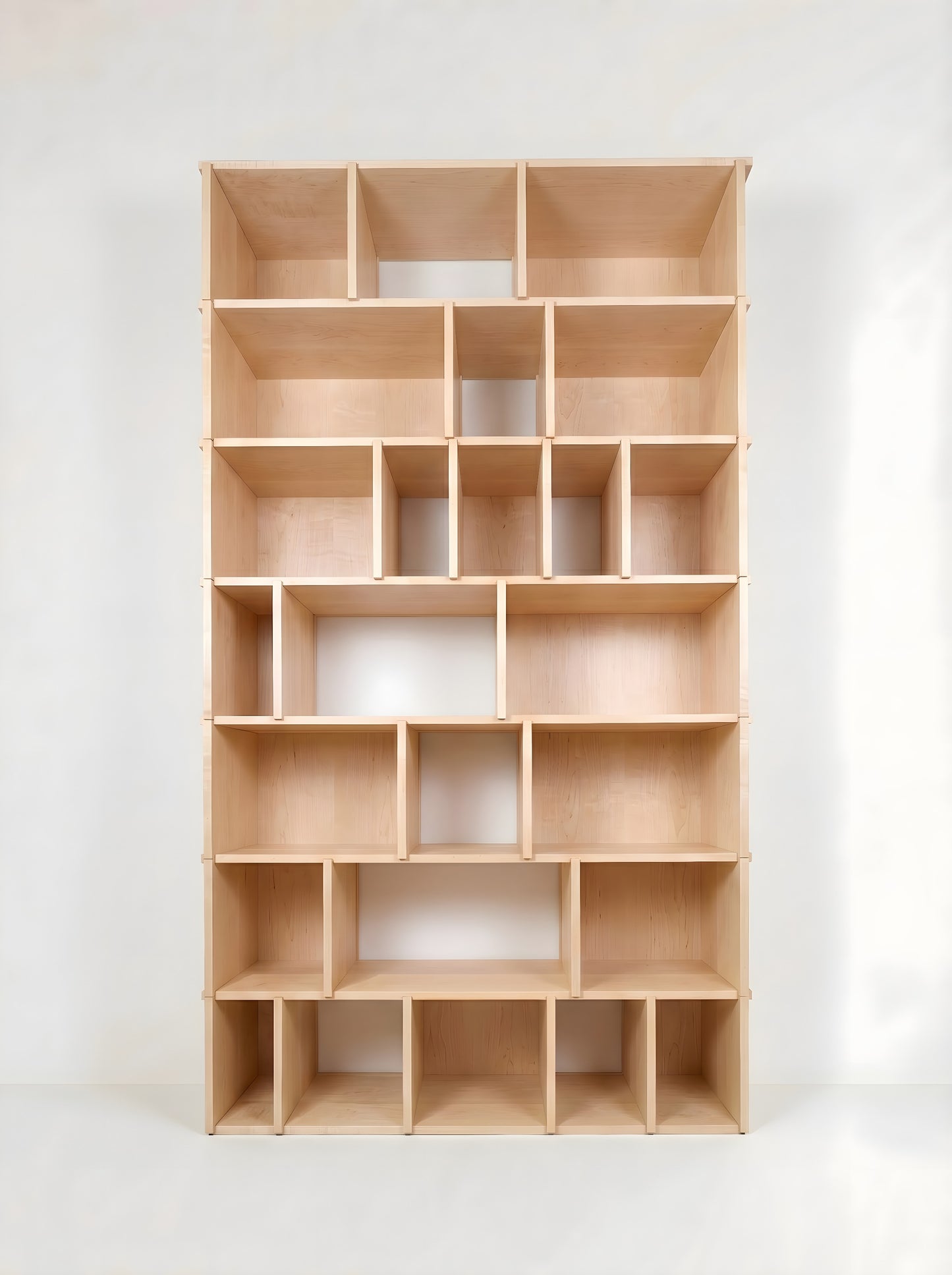 Vertical 50"W x 90"H x 10"D Maple