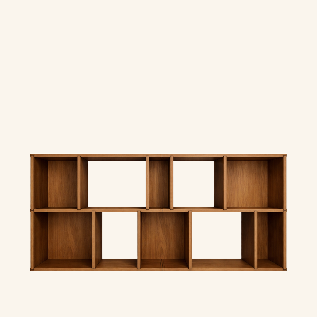 Horizontal  70" W x 26 1/4"H x 10"D Walnut