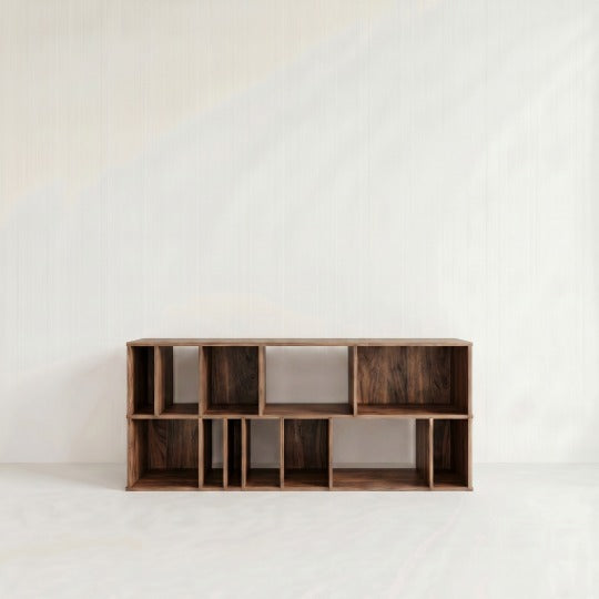 Horizontal 80" W x 26 1/4"H x 10"D Walnut