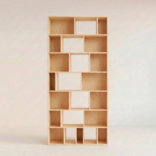 Vertical 50"W x 90"H x 10"D Maple