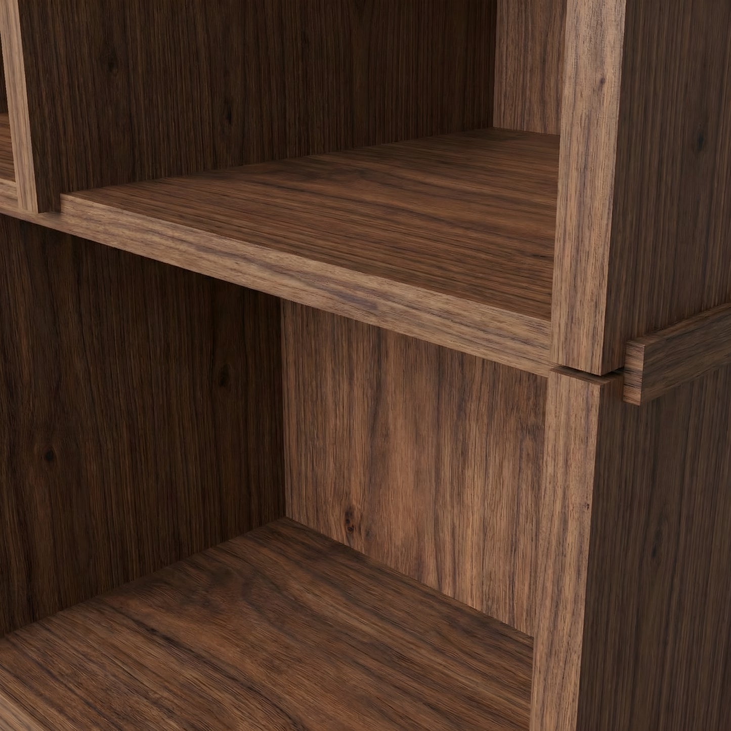 Horizontal  70" W x 26 1/4"H x 10"D Walnut